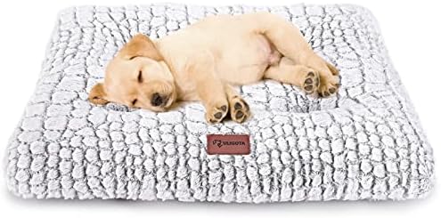 Dog Bed Crate Pad - Soft Fluffy Pet Cushion Mat for Small Dogs, Anti-Slip Comfy Kennel Pad for Puppy Crates - Image 2