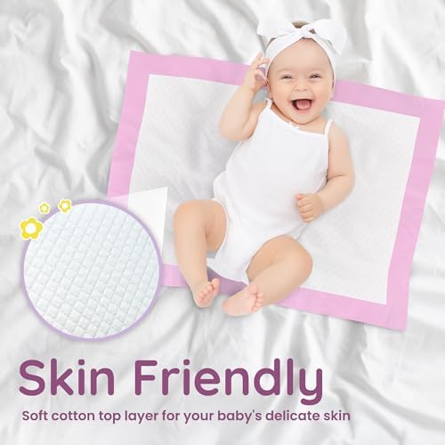 Demonstration of waterproof backing on changing pad