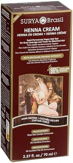 Close up of Surya Brasil Henna Cream branding and shade label
