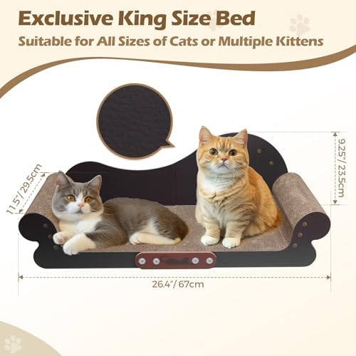Eco-friendly materials and non-toxic corn glue construction layout of the ComSaf cat bed.