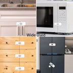 Two pack child safety latches for home organization and protection