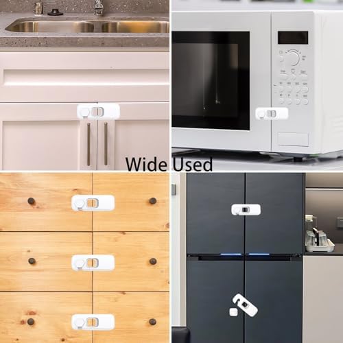 Two pack child safety latches for home organization and protection