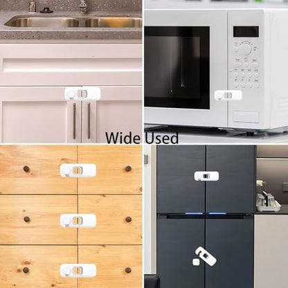 Two pack child safety latches for home organization and protection