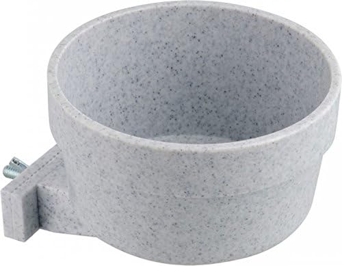 Lixit Non Spill Pet Crate Bowl showing quick lock mounting bracket
