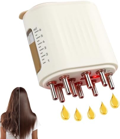 Jaxbo hair oil applicator showing rollerball teeth and liquid tank