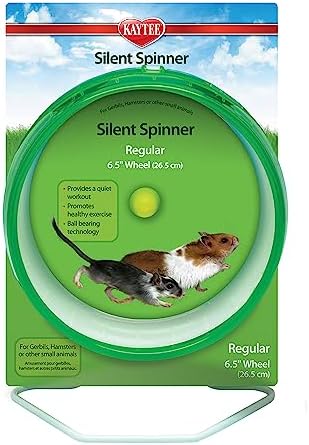 Kaytee regular size small pet wheel attached to a wire cage