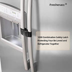 Fresheracc safety lock installed on French door refrigerator