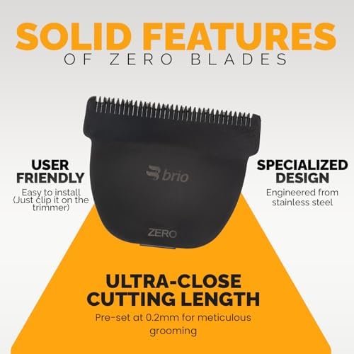 Professional grooming with Brio Zero Blade