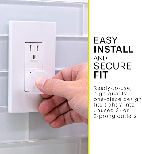 Close up of universal two and three prong receptacle fit
