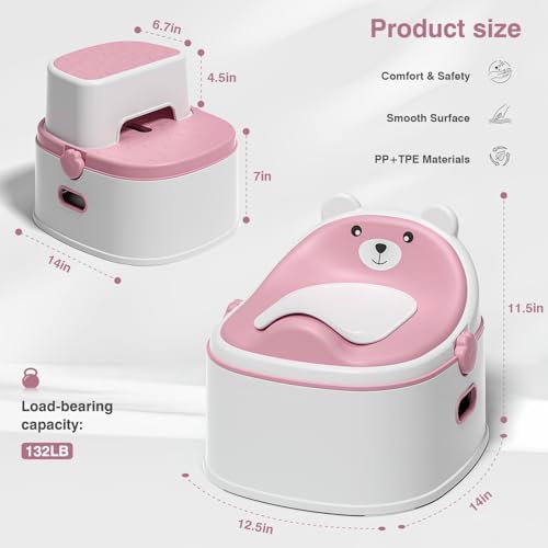 MoreFeel potty trainer with cushioned seat detail