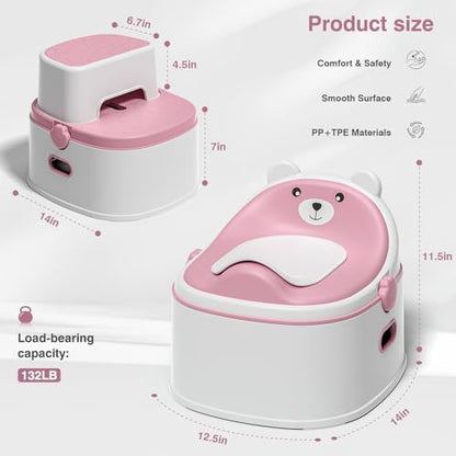 MoreFeel potty trainer with cushioned seat detail
