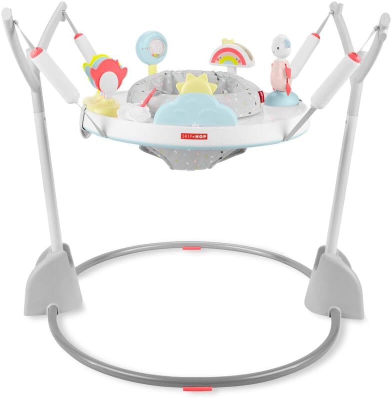 Skip Hop Silver Lining Cloud Play And Fold Jumper front view activity center
