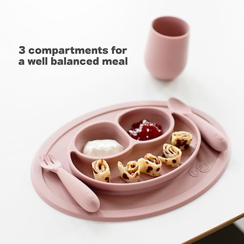 Authentic ezpz baby led weaning plate for self feeding