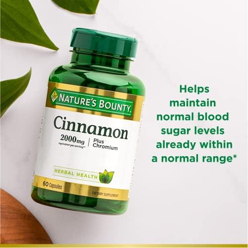 High-potency 2000mg cinnamon supplement with essential chromium mineral