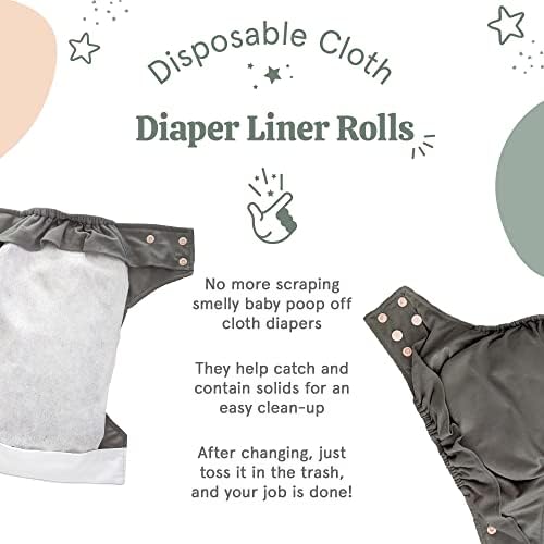La Petite Ourse unscented viscose diaper liners close up