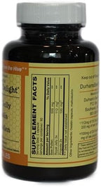 Durham's Bee Farm 90 capsules dietary supplement bottle side angle view
