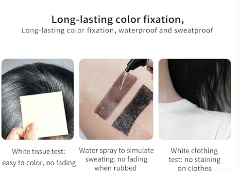 Close up of hair dye comb for gray hair coverage