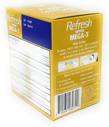 Refresh Optive Mega-3 flaxseed oil infused preservative-free eye care