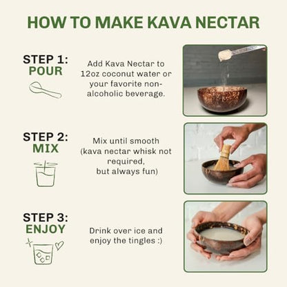 Premium two ounce Kavahana herbal sleep aid packaging displaying the product usage directions