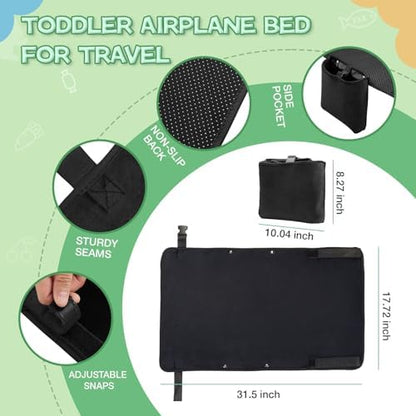 Anysweet portable travel bed hammock for kids showing the specialized black anti-slip bottom fabric.