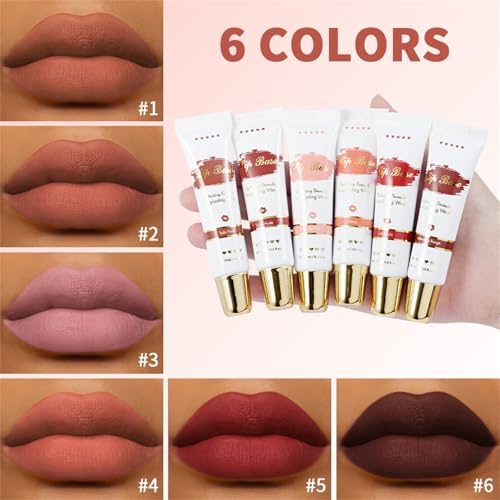 Swizhuda matte lip primer swatch showing velvet finish