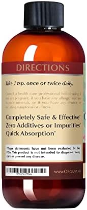 Flavorless nano copper liquid supplement bottle showcasing premium crystalline formula clarity