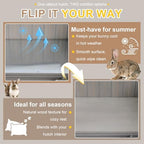 Ketive Rabbit Hutch Indoor - Weatherproof, Multi-Level, Easy Assembly, Lockable, and Comfortable - Image 4