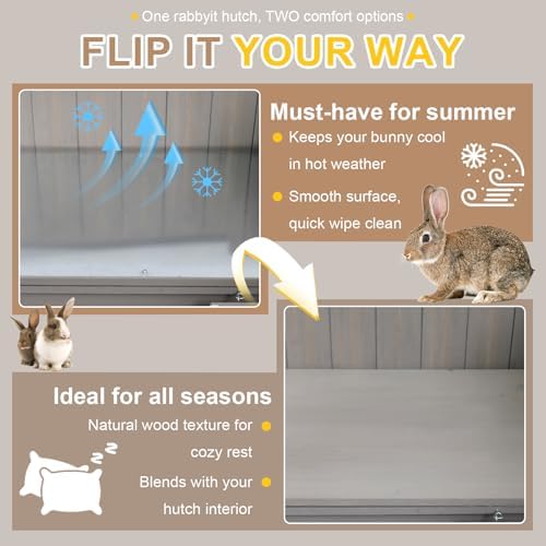 Ketive Rabbit Hutch Indoor - Weatherproof, Multi-Level, Easy Assembly, Lockable, and Comfortable - Image 4