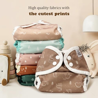 Mama Koala cloth diaper cover folded for storage