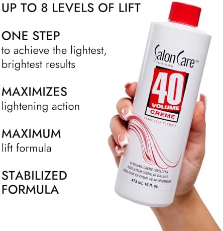 Creamy texture of professional hair developer