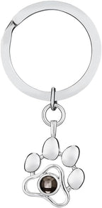OPALSTOCK Personalized Pet Photo Necklace, Custom Photo Charm Projection Necklace Dog Cat Paw Pendant Pet Memorial Jewelry - Image 11