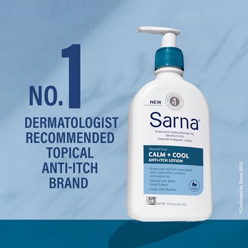 Sarna 7.5 ounce anti itch skincare cream formula for clean daily usage
