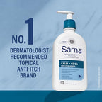 Sarna 7.5 ounce anti itch skincare cream formula for clean daily usage