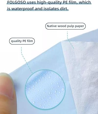 Individually wrapped travel toilet seat covers held in hand for portability