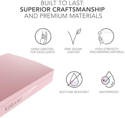Side profile of Kiara Sky acetone resistant nail arm rest