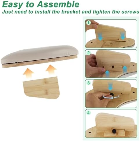 Side profile of Vocoste nail arm rest showing ergonomic arch
