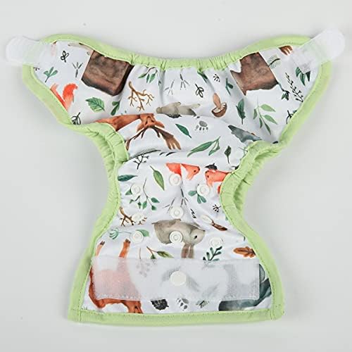 Close up of Sigzagor diaper cover hook and loop fastener