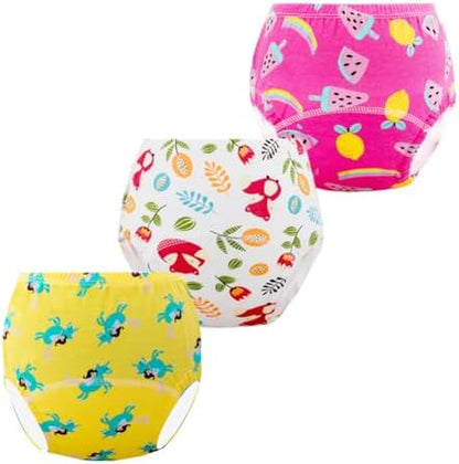 Close up details of the premium cotton and spandex stitching on toddler learning underwear.