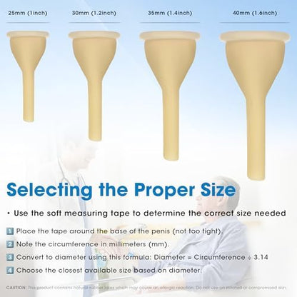 External Condom Catheters for Elderly Men Age 80, 20 Soft Latex, 5 Catheter Stabilization Device, 4000mL Overnight Catheter Bags x 1, 1000mL Urinary Leg Bags x 2, 2 Roll Tapes Set for Incontinence Men - Image 3
