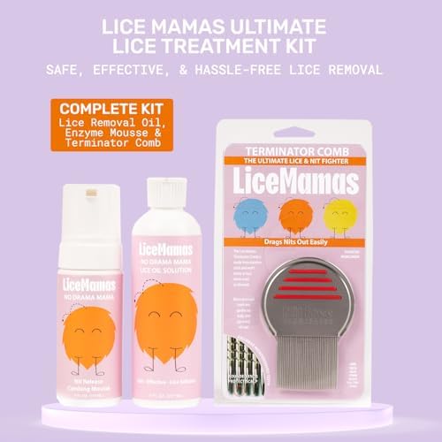Stainless steel Terminator Comb with micro-grooved teeth for lice extraction.