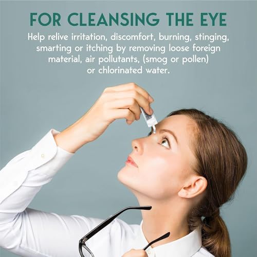 Portable 0.5 Fluid Ounce saline eye wash bottles for first aid kits.