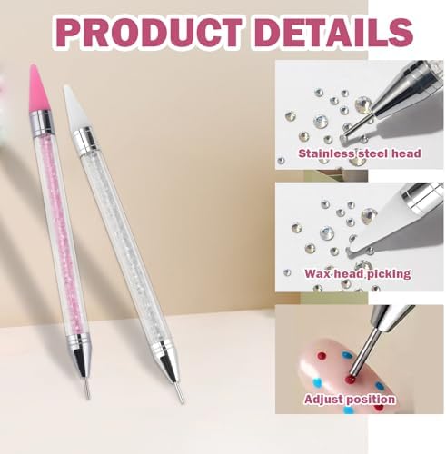 Replacement wax tips and tweezer set for nail art