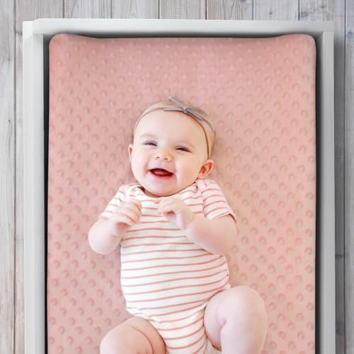 The Peanutshell 3-pack changing pad covers folded together showcasing color combinations