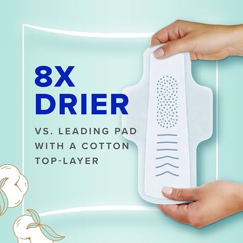 Authentic USA imported Always unscented feminine pads for sensitive skin.