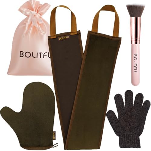 Bolitfu 4 Pack Self Tanning Mitt Applicator Kit front view
