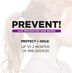 Clinical strength lice prevention hair bands for effective head lice defense