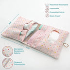 Hamur Home foldable stroller pouch open view showing multiple compartments