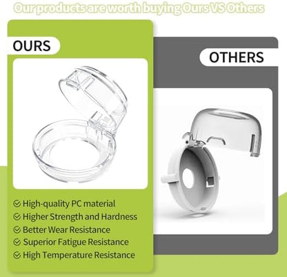 Transparent baby safety guard for gas oven knobs