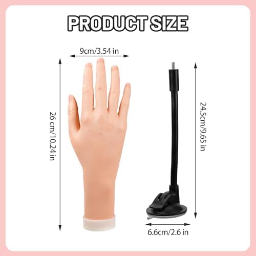 Eqaiwujie nail training model with adhesive tabs