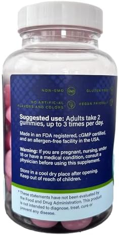 Wholesome Health magnesium supplement gummies nutrition facts and usage
